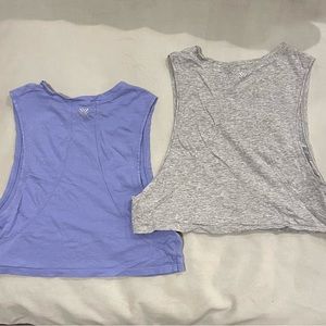 Forever 21 Cropped Muscle Tank Tops